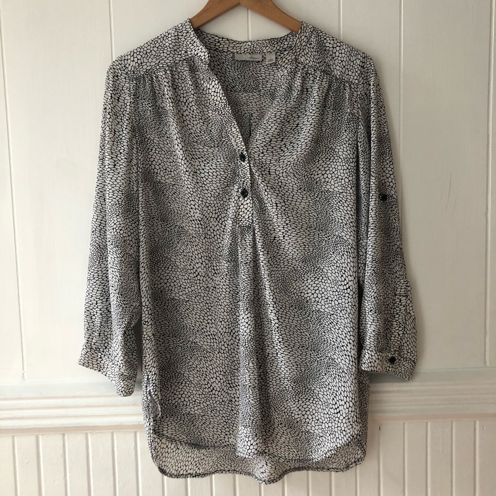 Halogen Pebbled Print Top